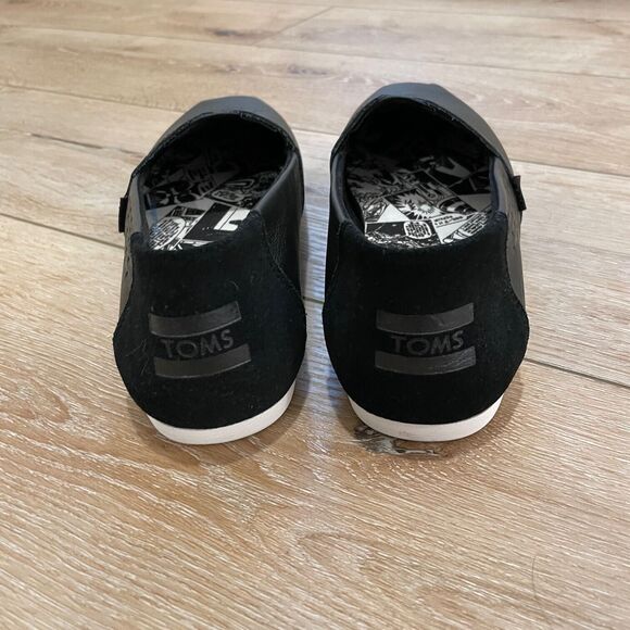 TOMS X Star Wars Black Leather Darth Vader / Storm Trooper Ladies Size 7.5 ✅NEW✅ - Picture 3 of 8